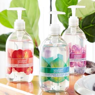 Bottles of Soap on Counter