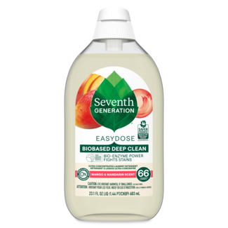 Seventh Generation EasyDose Ultra Concentrated Laundry Detergent - Mango and Mandarin - Front of Packack of Pack
