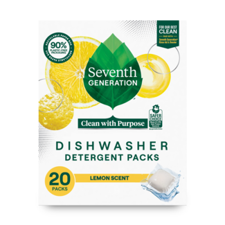 Seventh Generation Dishwasher Detergent Pack - 45 Count - Lemon - Front of Pack