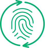 Seventh Generation Climate Impact Report - Circular Fingerprint Illustration